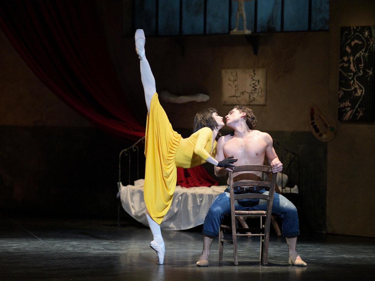 Tamara Rojo and Ivan Vasiliev in the English National Ballet's 'Le Jeune Homme et La Mort': Laurent Liotardo