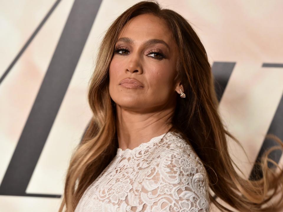 Jennifer Lopez at the LA premiere of "Marry Me" in February 2022.