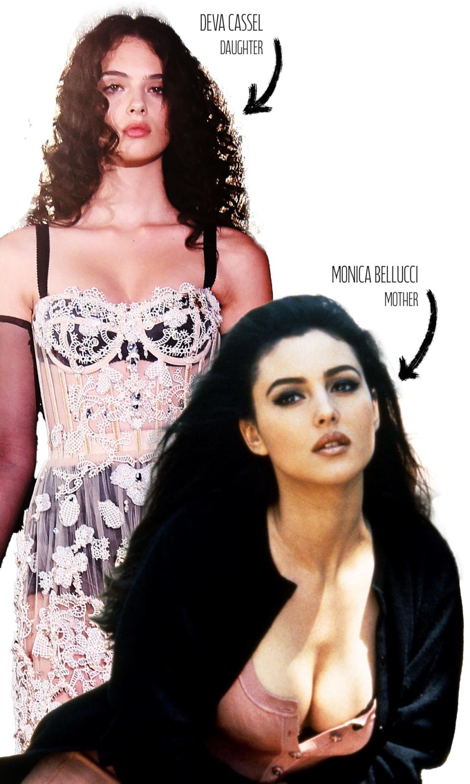 Deva Cassel and Monica Bellucci