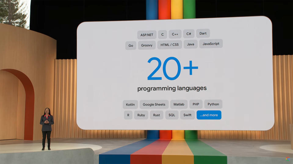 Sissie Hsaio onstage at Google IO 2023