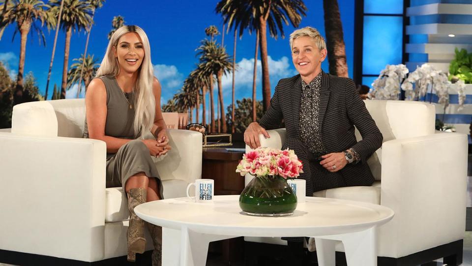 Kim Kardashian West has accidentally confirmed she is having a baby girl. Copyright [The Ellen DeGeneres Show]