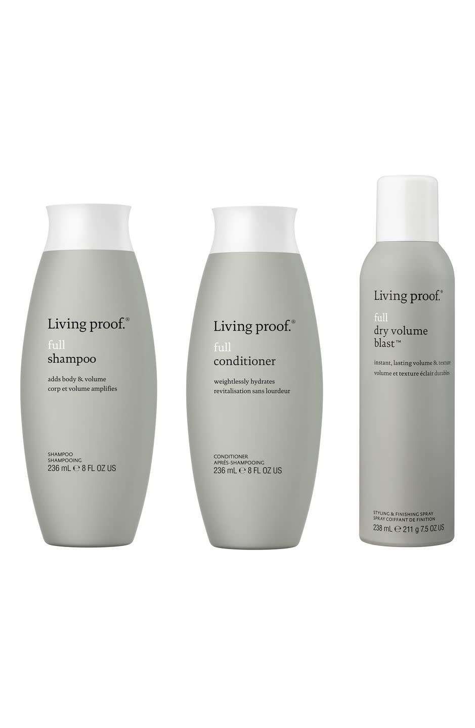 19) Living Proof Shampoo, Conditioner, & Styling Set