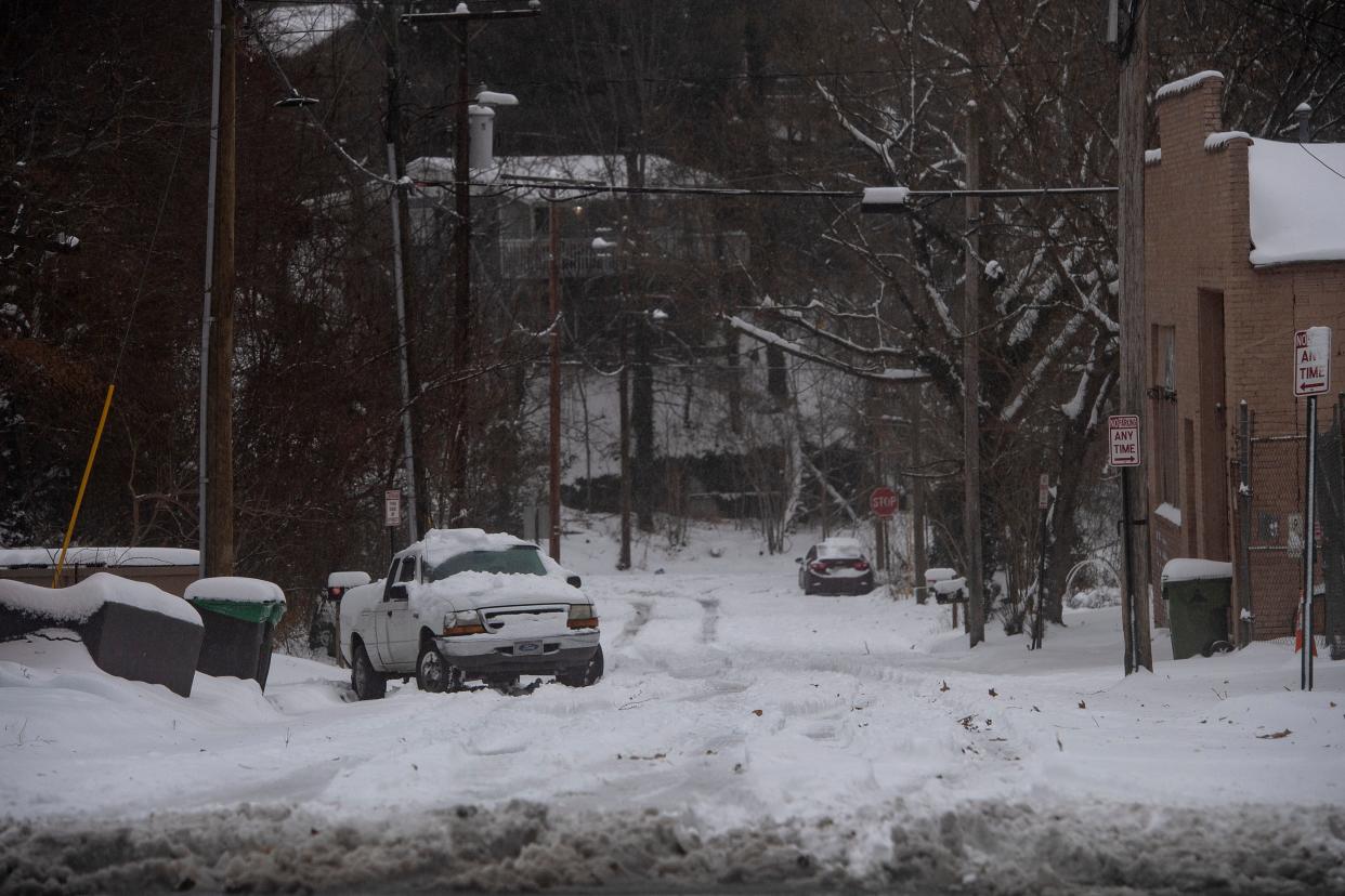 While it's tempting for some people to get out and drive in snow, experts say it's best not to go out unless you have to. And then, slow down, give other motorists more room, and brake and accelerate gently.