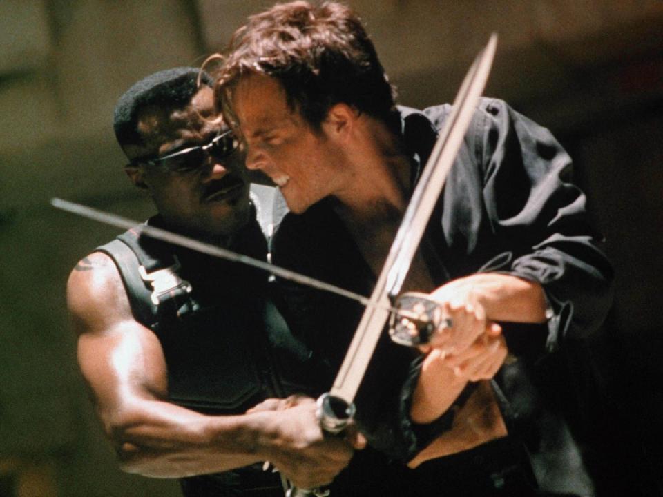 Snipes and Stephen Dorff in ‘Blade’ (Rex Features)