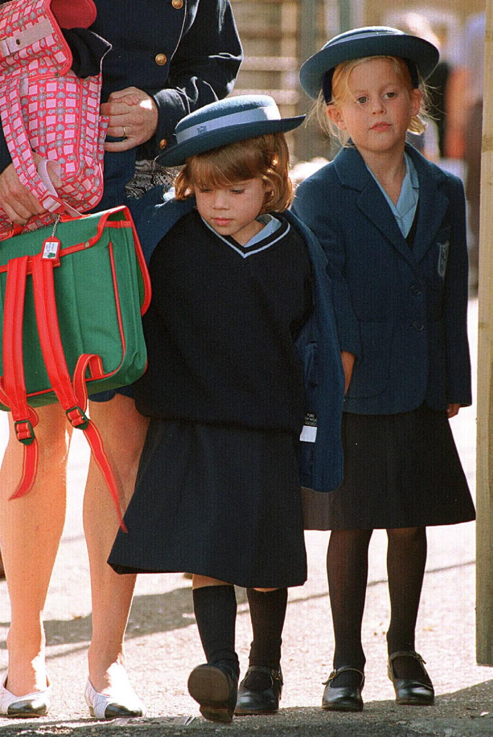 WINDSOR, UNITED KINGDOM - SEPTEMBER 07:  Princess Eugenie's First Day At Upton House School In Windsor. Her Sister, Princess Beatrice, Accompanies Her.  (Photo by Tim Graham Photo Library via Getty Images)