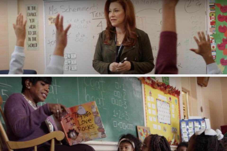 <div><p>"These teachers are still people who have lives, who have relationships, who have fun, who laugh," Quinta told <a href="https://variety.com/2021/tv/features/quinta-brunson-abbott-elementary-mockumentary-1235125782/" rel="nofollow noopener" target="_blank" data-ylk="slk:Variety;elm:context_link;itc:0;sec:content-canvas" class="link ">Variety</a> in December. "They deserve to be seen in that light without being bogged down by our stratosphere of otherworldly issues.”</p></div><span> ABC</span>