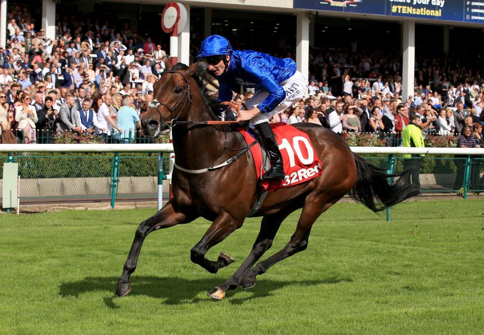 Harry Angel is back in work and still on course for the Darley July Cup