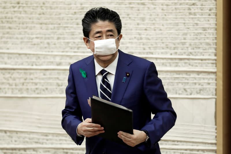 Japan's Prime Minister Shinzo Abe's news conference in Tokyo