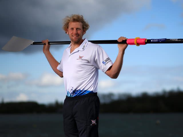 Andrew Triggs Hodge at the National Rowing Centre in Caversham (Nick Potts/PA)