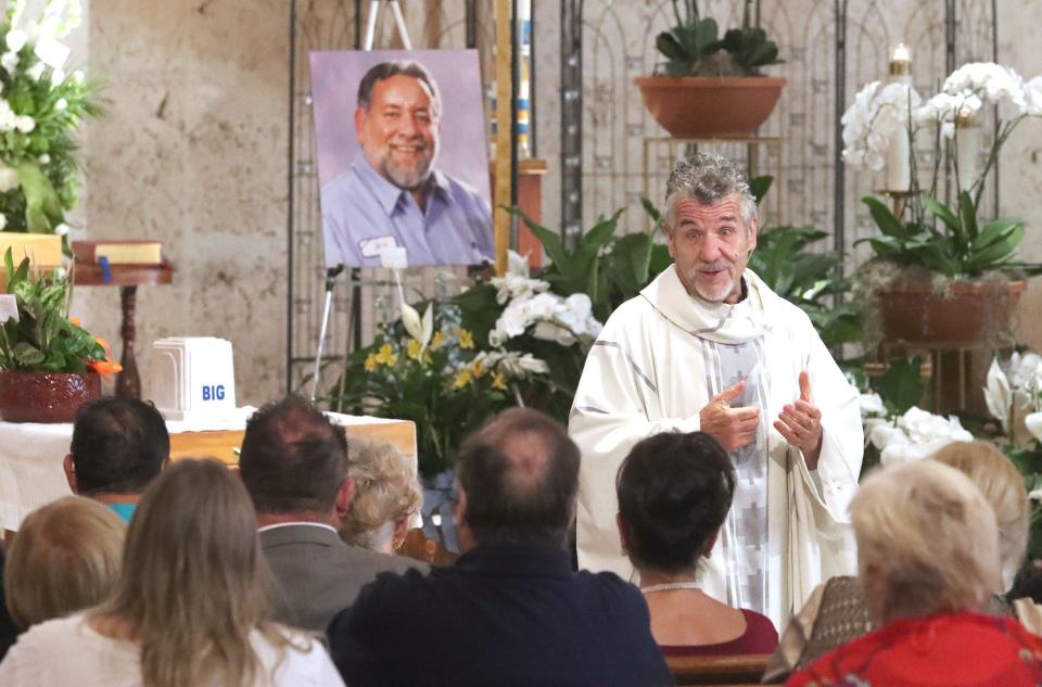 The Rev. Phil Egitto, pastor of Our Lady of Lourdes Catholic Church in Daytona Beach, discusses how Big John lived his faith through action, helping others and fighting for justice. The former tire salesman, Volusia County Councilman and radio host died on May 15 and was celebrated at a memorial service Saturday.