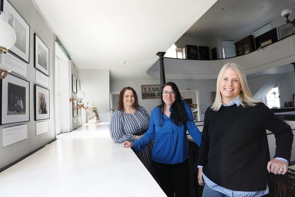 Rhonda Baptiste, Jessica DeCicco-Carey and Alison Noyce, seen in this file photo from April 22, 2022, created the Tri Town Against Racism Coalition.