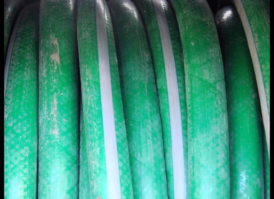 If you have a tiny hole or small crack in your garden hose, don't worry. It can easily be fixed with hose or electrical tape. First, clean and dry the hose so the tape can stick. Then, as you wrap the tape around the hose, overlap it. This will provide security from leaks. It's important not to wrap the tape too tightly, as this will cause the hose to crease.      Visit <a href="http://www.lowes.com/cd_Choosing+and+Repairing+Garden+Hoses_1258489783_ f" target="_hplink">Lowes</a> for a full tutorial on how to repair bigger leaks!