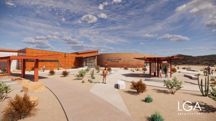 The new visitor center will also boast a larger gift shop, offering a wide array of souvenirs and educational materials for visitors to take home. Additionally, an outdoor amphitheater capable of seating up to 200 visitors will provide a venue for educational programs, ranger-led talks, and special events. (Credit: Nevada State Parks)