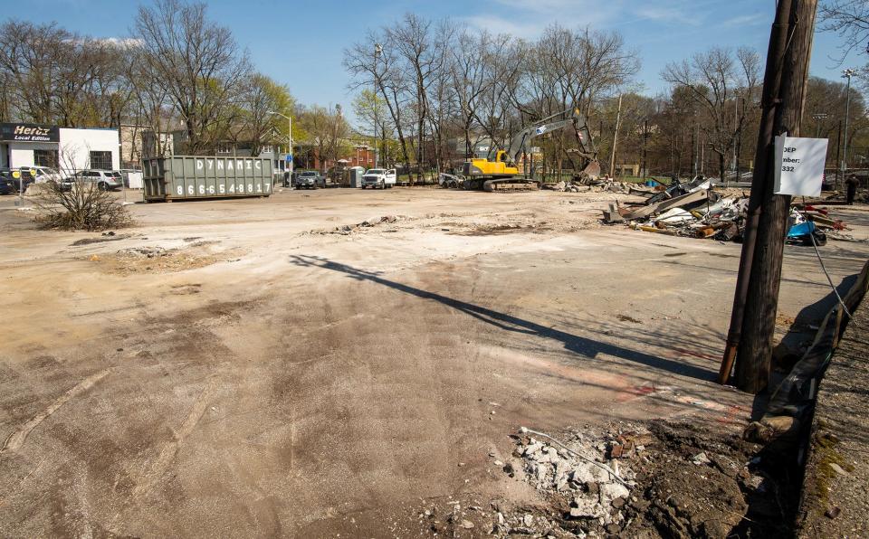 The site of the former ScrubaDub car wash on Park Avenue has been cleared for new construction.