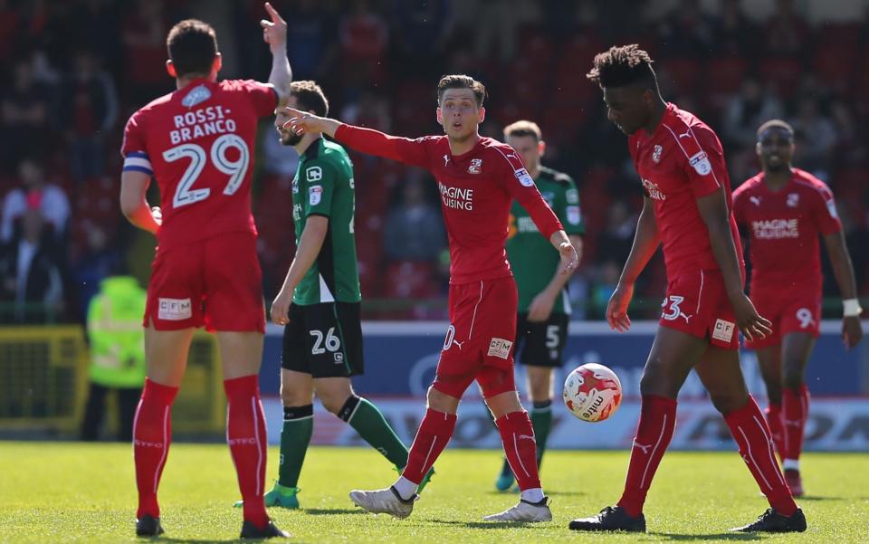 Swindon were relegated with defeat to Scunthorpe on Saturday - but they didn't want to broadcast that fact - Rex Features