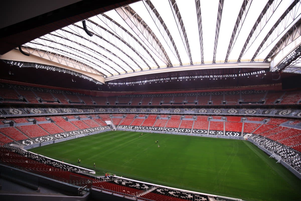 The Al Bayt Stadium in Doha will host the first game of the 2022 World Cup a day earlier than planned on Sunday, November 20 (Adam Davy/PA) (PA Archive)