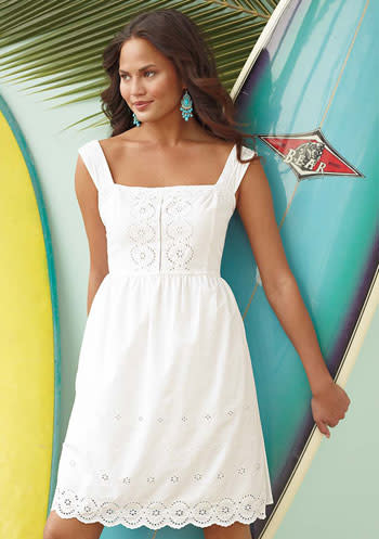 Heidi Eyelet Dress, $14.99, Alloy