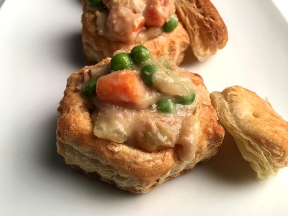 Kid Rock's mom's chicken pot pie made with leftover turkey.