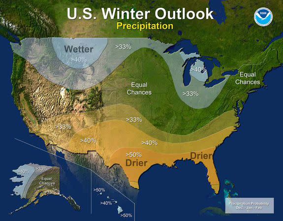Winter 2016-17 precipitation outlook.