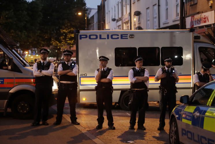 Muslim worshippers were targeted in a terrorist attack in Finsbury Park this morning (Rex)