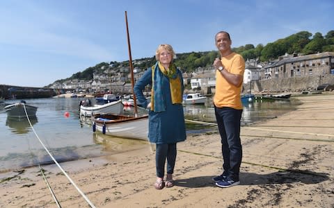 Jane and Abdellatif at home in Mousehole - Credit:  JAY WILLIAMS