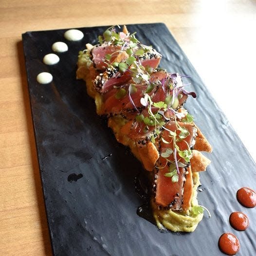 Ahi Tuna is on the Appy Hour menu at Cask & Pig Kitchen and Alehouse