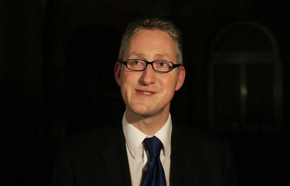 Lembit Opik leaving the HQ of the Liberal Democrats in Cowley Street, London, after the announcement that Sir Menzies Campbell had resigned as party leader.