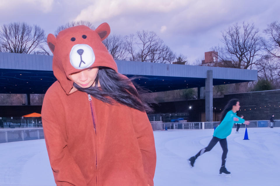 The author at the ice rink in Prospect Park, Brooklyn, on Jan. 20, 2023