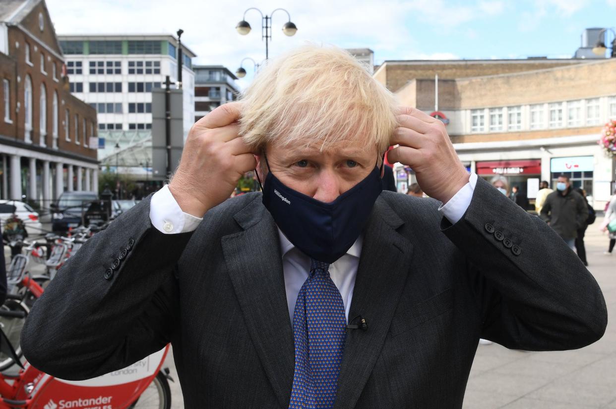 Boris Johnson on a constituency visit (PA)