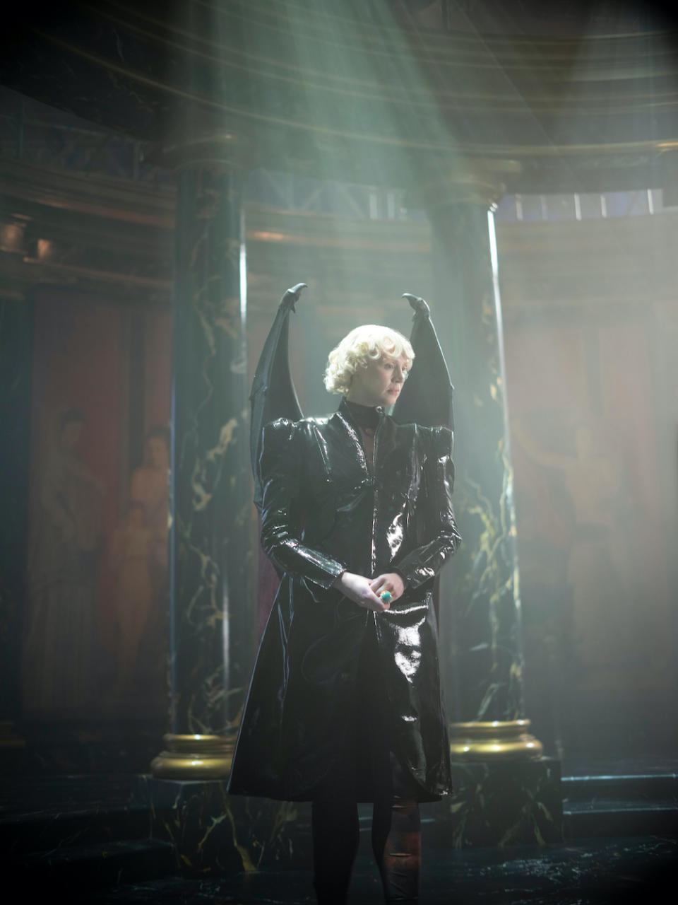 Gwendoline Christie as Lucifer Morningstar in “The Sandman” - Credit: LAURENCE CENDROWICZ/NETFLIX