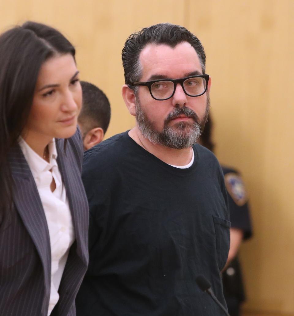 Stephen Dolan in Westchester County Court Dec. 14, 2023. He was sentenced to 1 1/2 to 4 1/2 years in state prison for second-degree vehicular manslaughter, leaving the scene of a fatal accident and DWI in the August 2022 death of 16-year-old CJ Hackett.