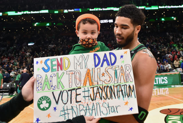 WATCH: Celtics star Jayson Tatum talks on his son Deuce's popularity,  parenting in the NBA