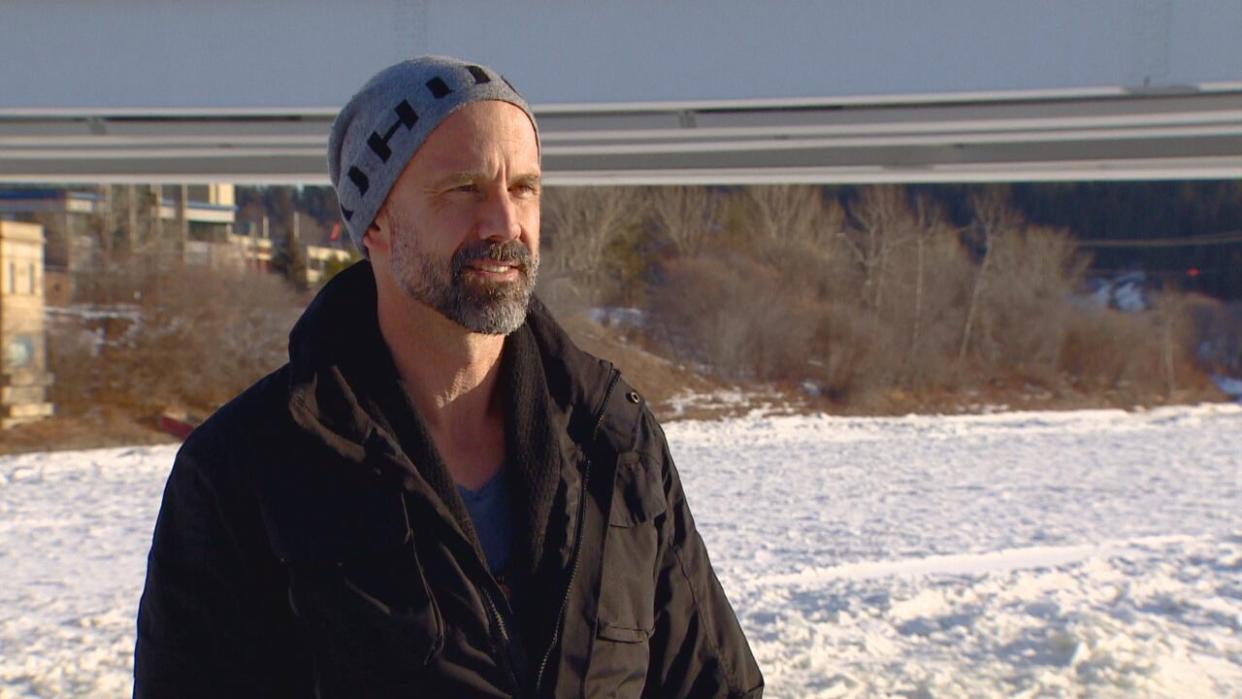 Steve Capp, founder of Urban River Adventures, speaks to CBC News about the business in 2021. (Scott Neufeld/CBC - image credit)