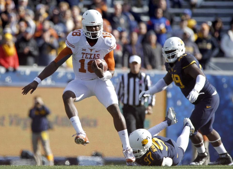 Texas' Tyrone Swoopes enter the NFL draft as a tight end. (Getty Images). 