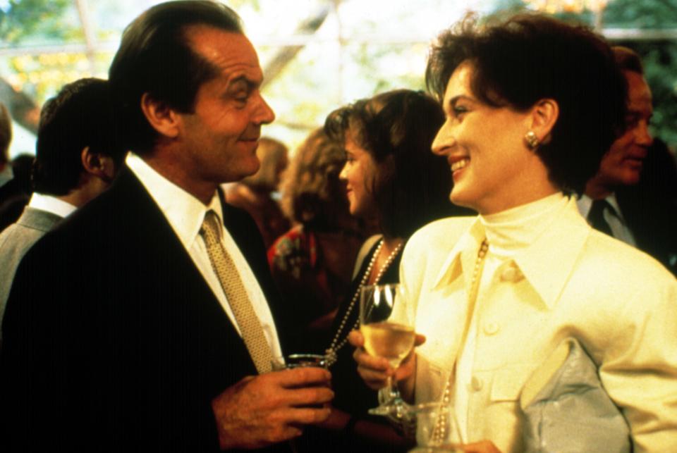 Jack Nicholson and Meryl Streep in Heartburn.