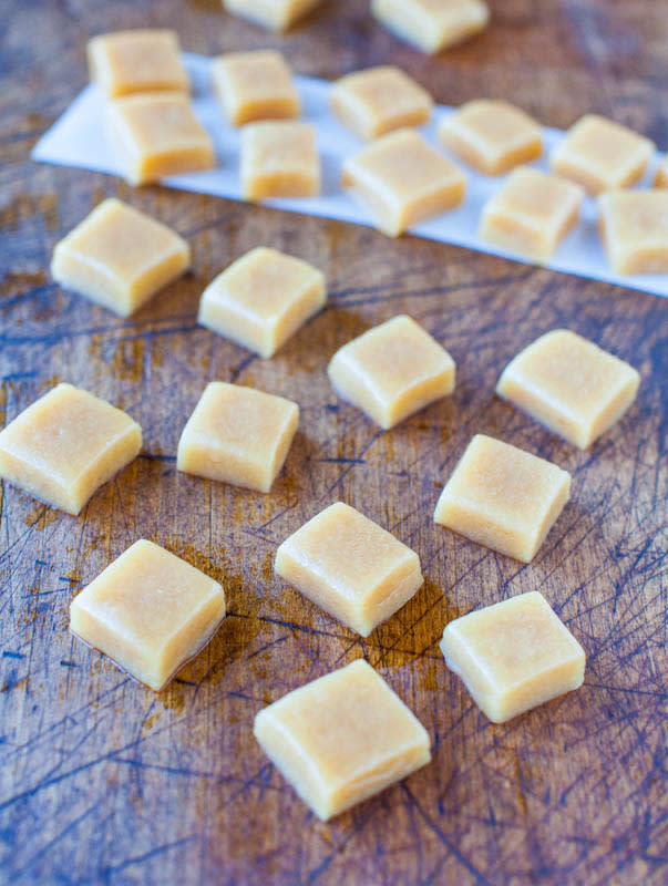 <p>Averie Cooks</p><p>These caramels are rich, buttery, creamy and so easy to make.</p><p><strong>Get the recipe: <a href="https://www.averiecooks.com/seven-minute-microwave-caramels/" rel="nofollow noopener" target="_blank" data-ylk="slk:Seven-Minute Microwave Caramels;elm:context_link;itc:0;sec:content-canvas" class="link ">Seven-Minute Microwave Caramels</a></strong></p>
