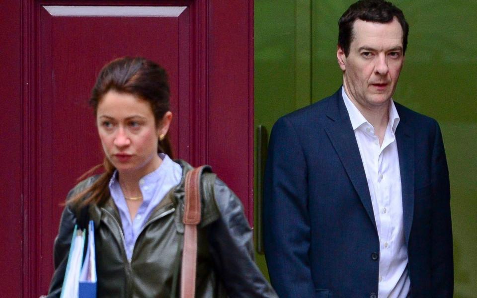 George Osborne and Thea Rogers, his former adviser and soon-to-be wife - Steve Back