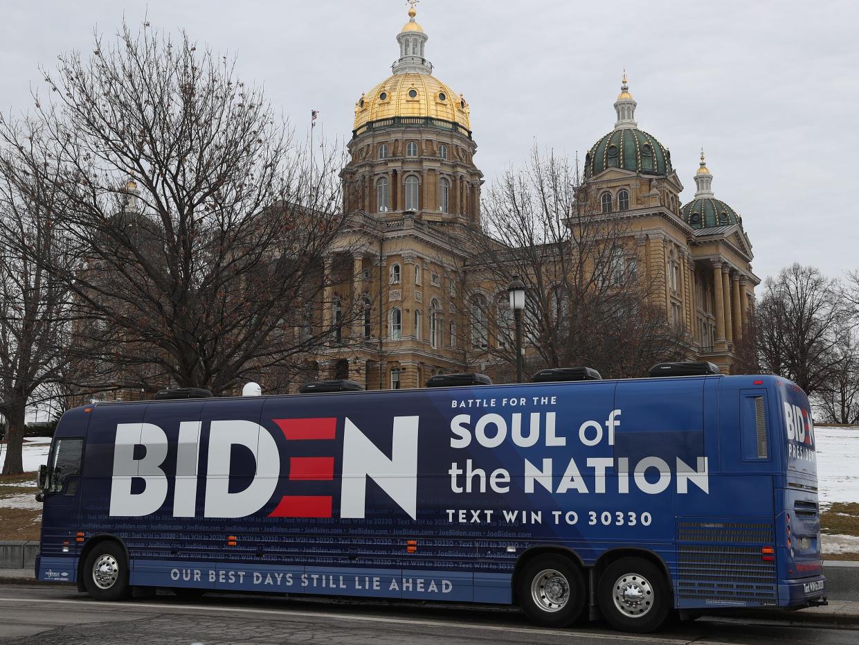 biden campaign bus