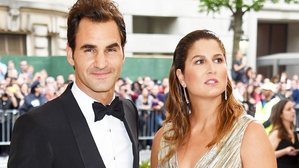 Roger Federer and wife Mirka, pictured here at the Met Gala in 2017. 