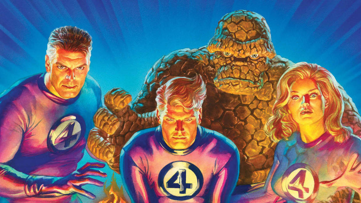  Alex Ross artwork of the Fantastic Four. 