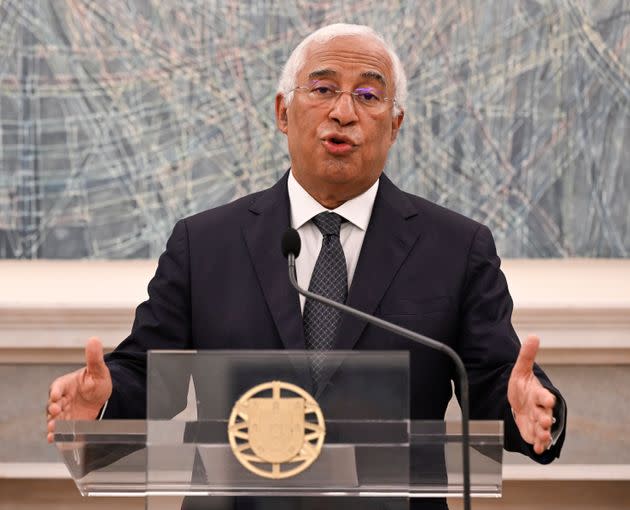 Portuguese Prime Minister António Costa speaks during a press conference on Nov. 11 in Lisbon, Portugal.