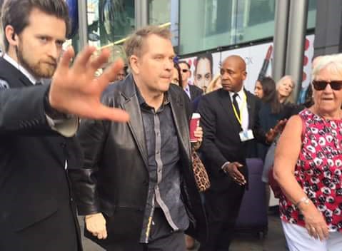 Meat Loaf walking, taken by Sandra Allender