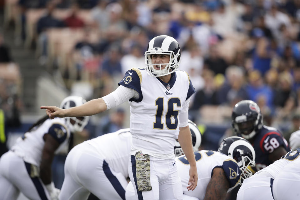 Jared Goff faces a stiff challenge on the road against the Vikings. (AP Photo/Jae C. Hong)