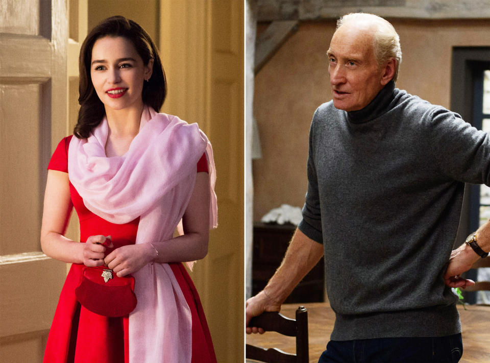 Emilia Clarke and Charles Dance in Me Before You