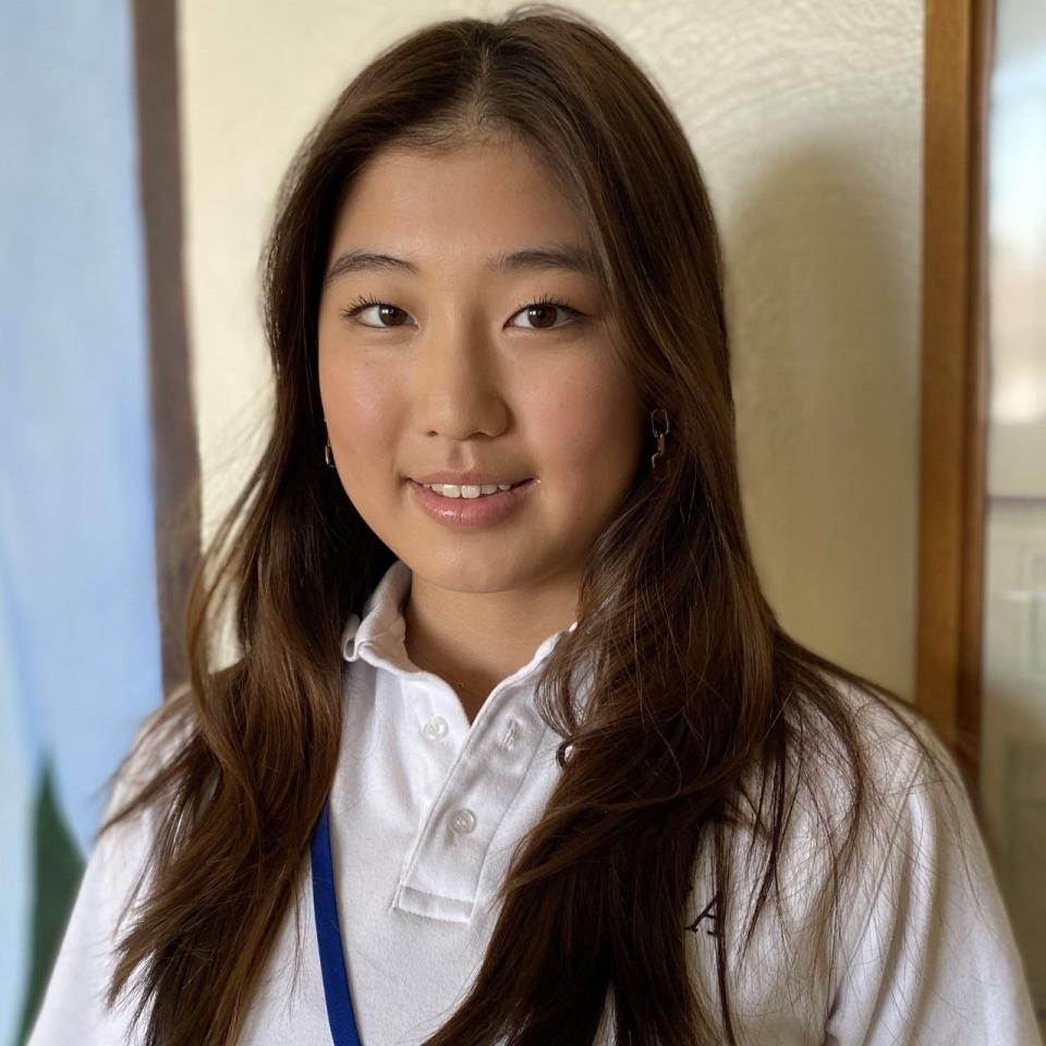 Holy Angels golfer Angelina Kim is the NorthJersey.com Female Athlete of the Week. April 6, 2023.