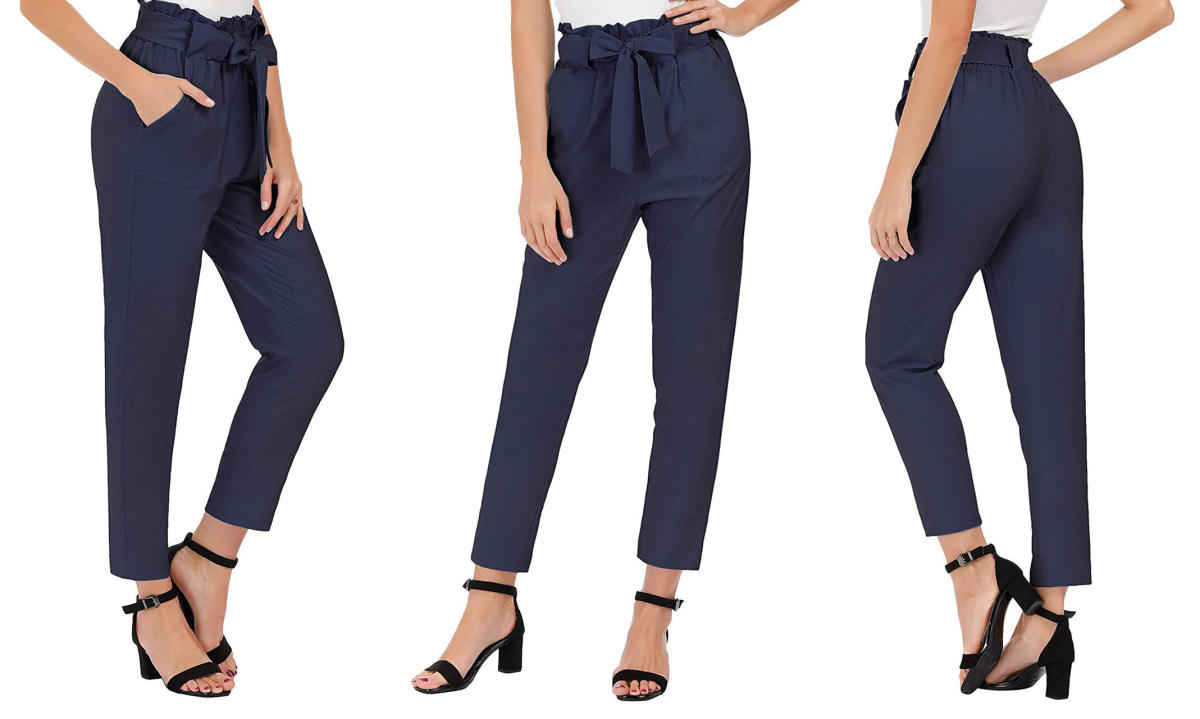 Women Cropped Pants With Pockets Womens Relaxed Fit Pants Suitable For  Formal Daily Party Ball