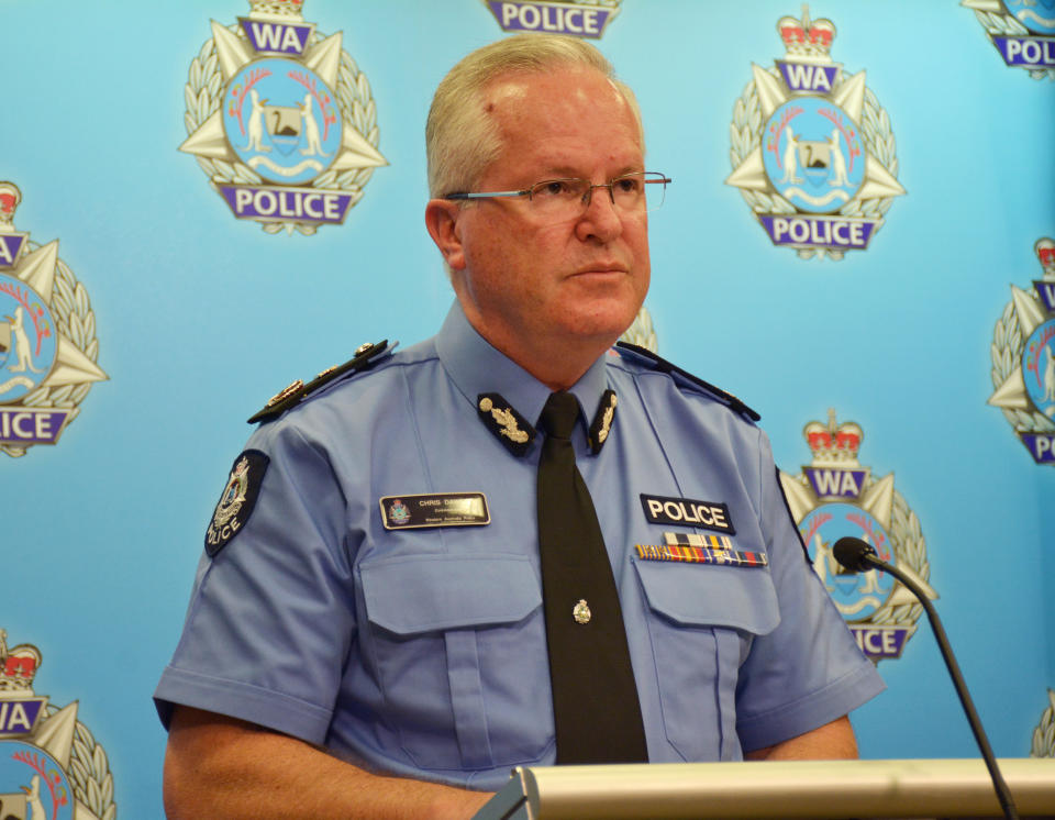 <em>Western Australia state police commissioner Chris Dawson would not comment on the possibility of murder-suicide (Picture: Reuters)</em>