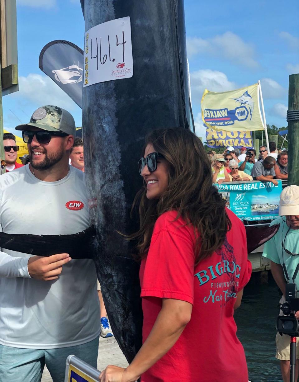 Madison Struyk, right, replaced Crystal Hesmer as the director of the Big Rock Blue Marlin Tournament. 