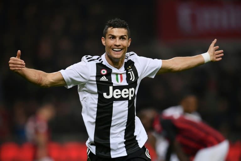Cristiano Ronaldo scored his eighth league goal for Juventus