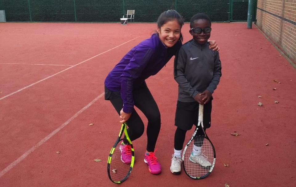 Emma Raducanuâ€™s childhood tennis club, The Parklangley Club in Beckenham where she trains. US Open Women's champion Raducanu was trained by Harry Bushnell between the ages of 6 and 10 at the club. - JAMIE LORRIMAN